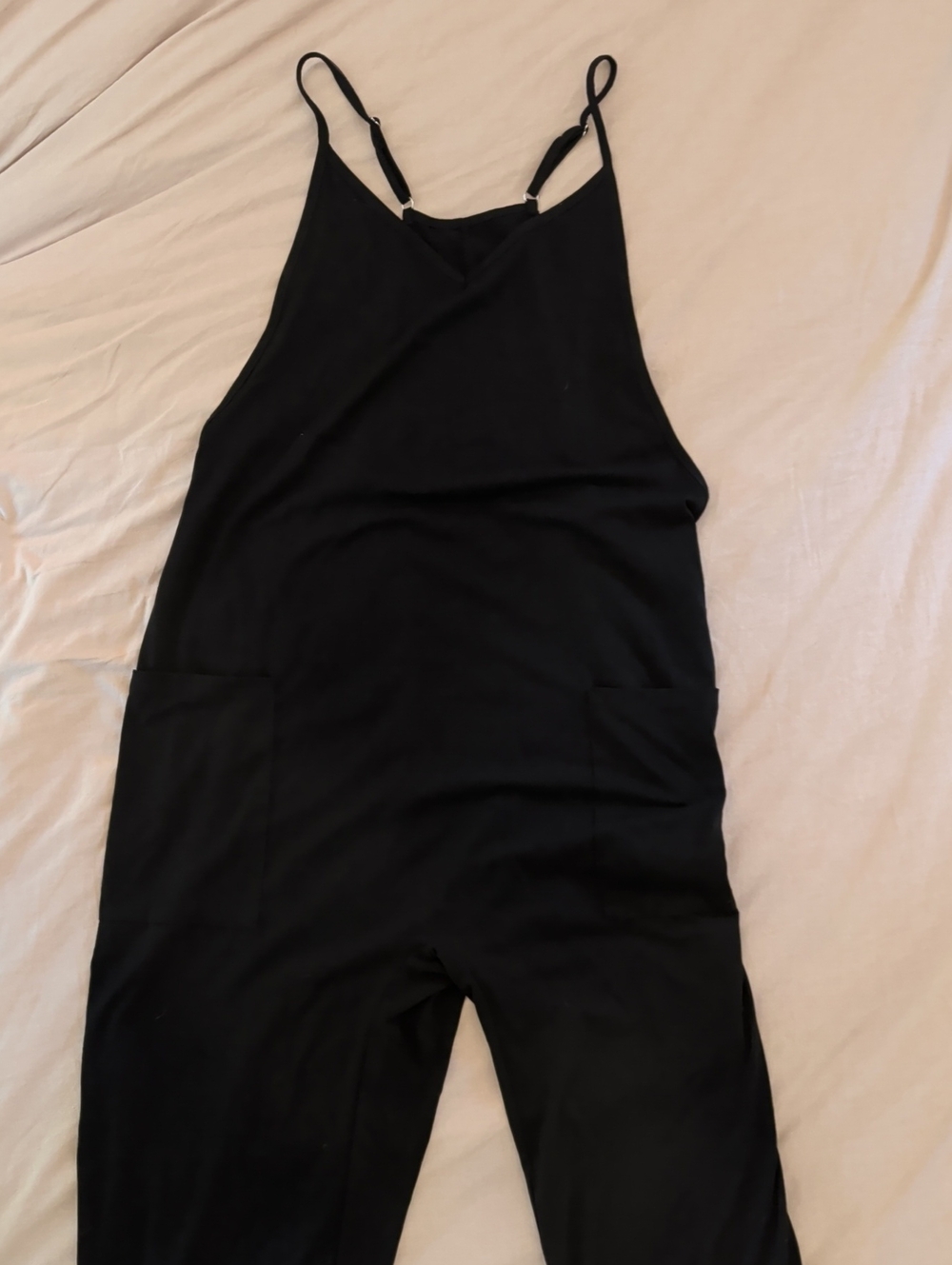 Black Women's Maternity Sleeveless Jumpsuit